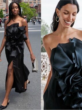 knee length dresses for ladies Aje Ursula Midi Dress In Black Size 12